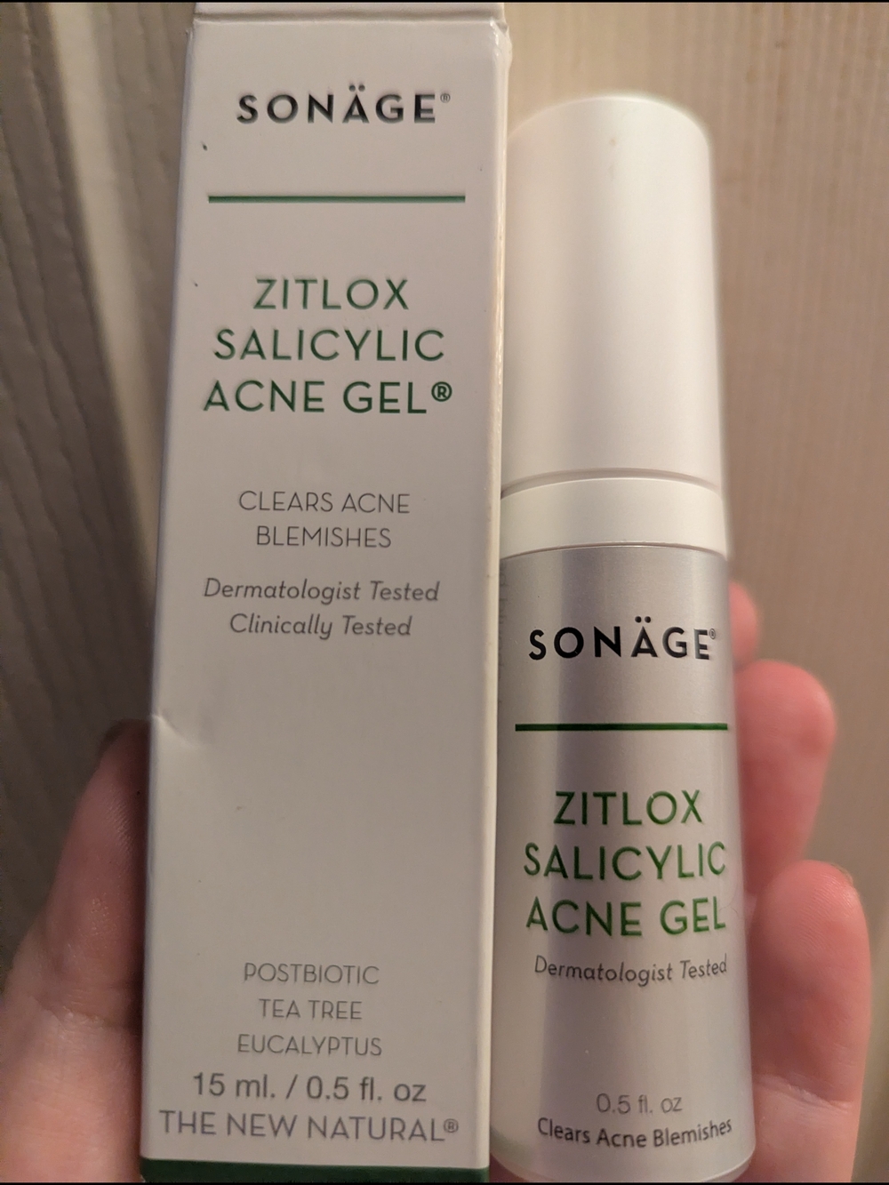 Sonäge Zitlox Salicylic Acne Gel — White Acne Treatment